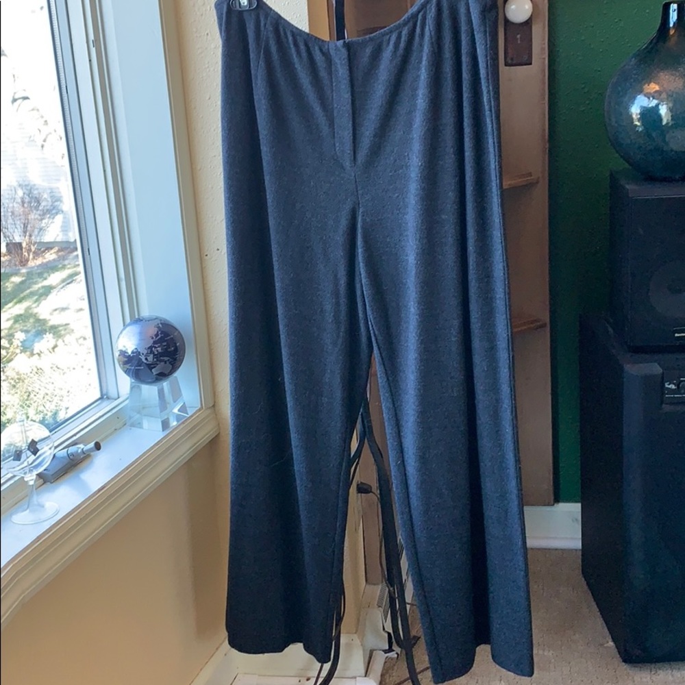 Eileen Fisher wool classic wide leg pants 2x